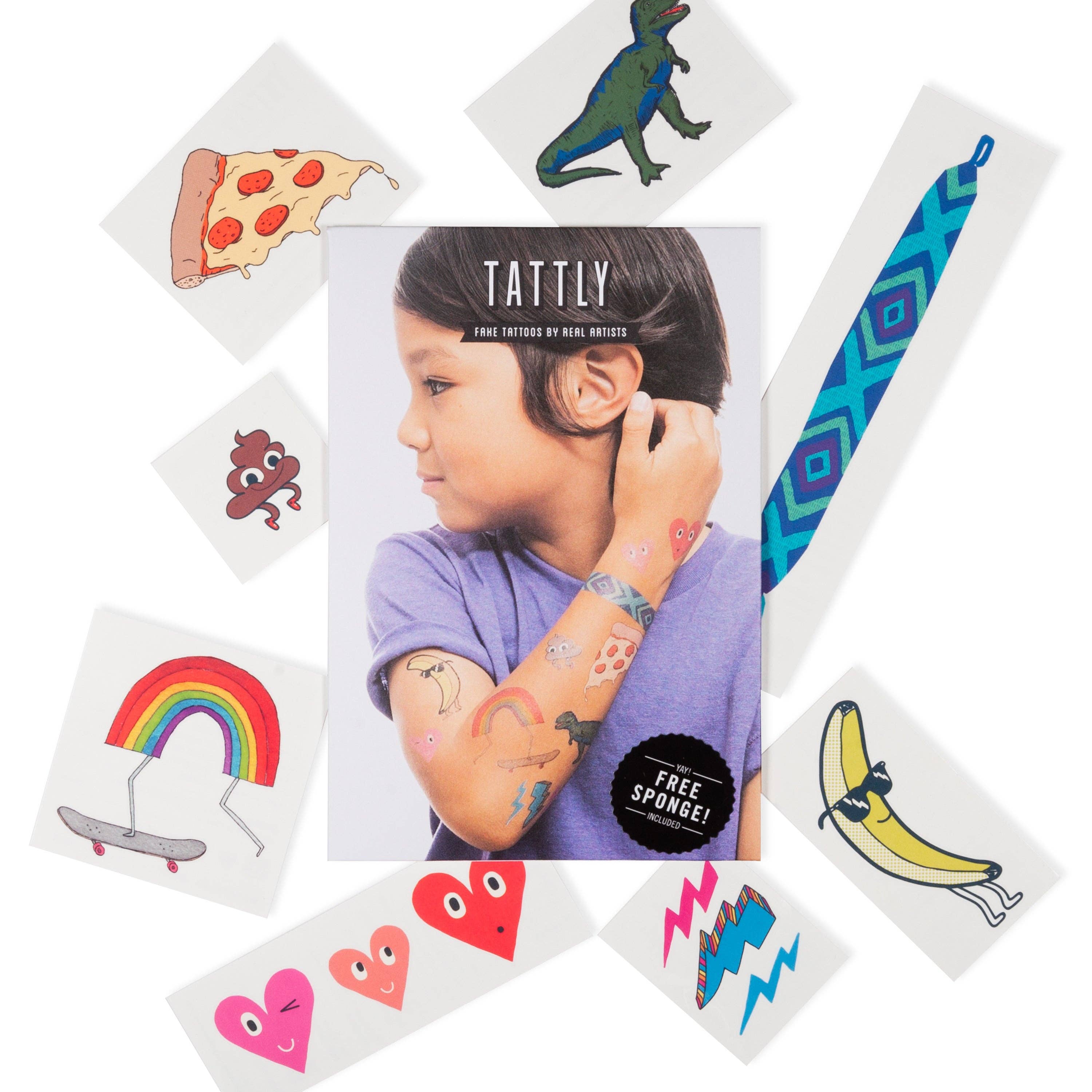 Tattly - Wholesale Temporary Tattoo - Kids - Kids Mix Three Tattoo Set1