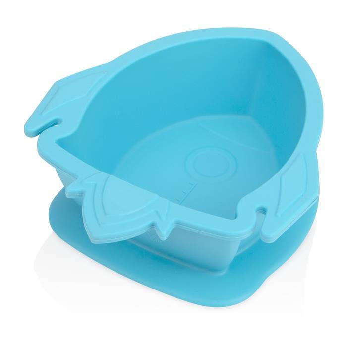 Nuby - Wholesale Bowl - Kids & Baby - Sure Grip Rocket Bowl, Children's Silicone Food Bowl