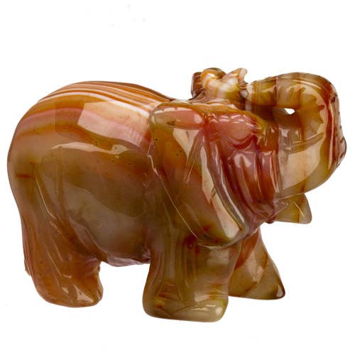 Engraving Elephant, 103mm, red agate - only 1 piece left! for wholesale by EHAWA