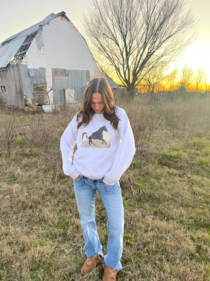 Sweatshirt - Wildflower for wholesale by DOLLY ESTELLE