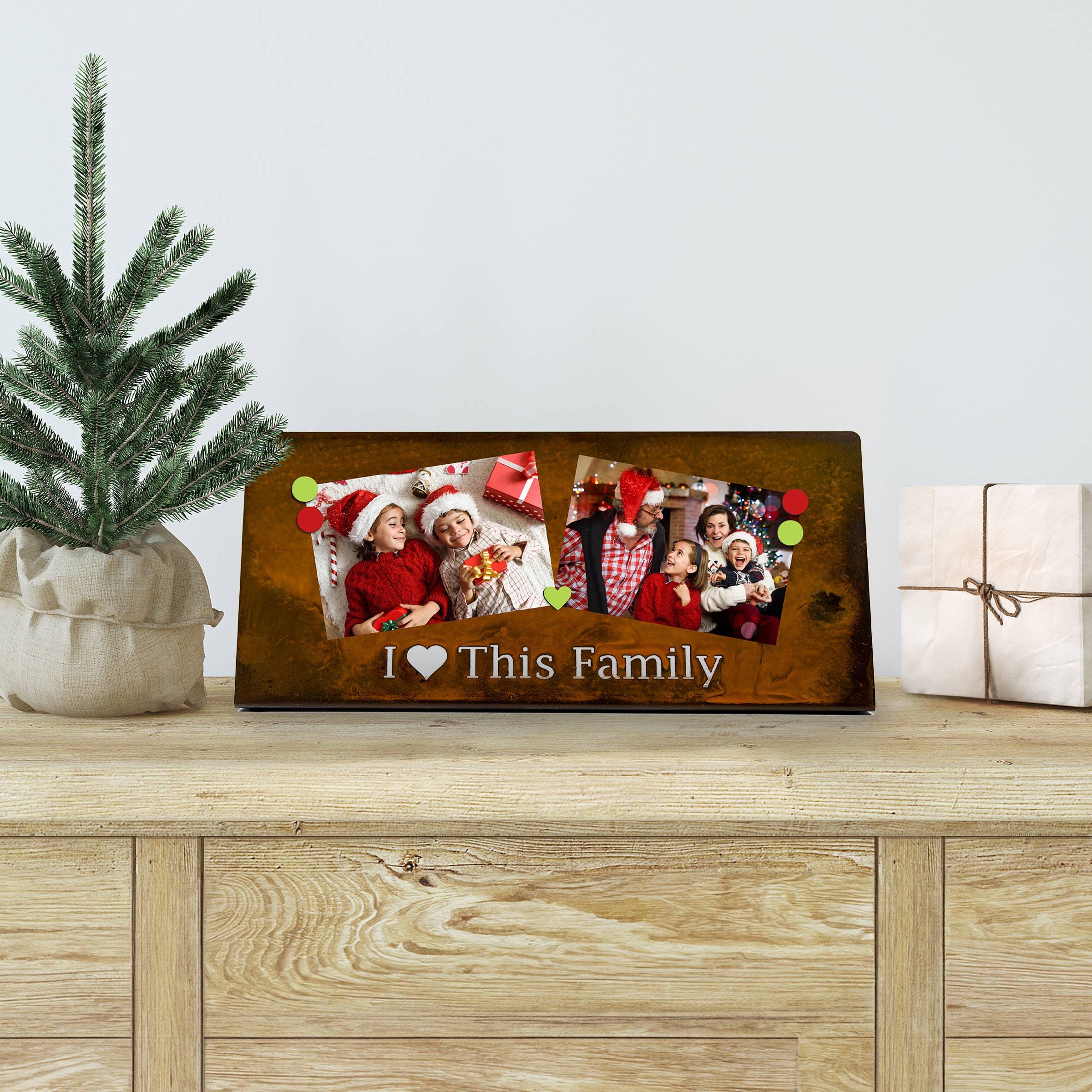 Prairie Dance - Wholesale Picture Frame - I Love This Family Magnetic Frame, Rustic Picture Board9