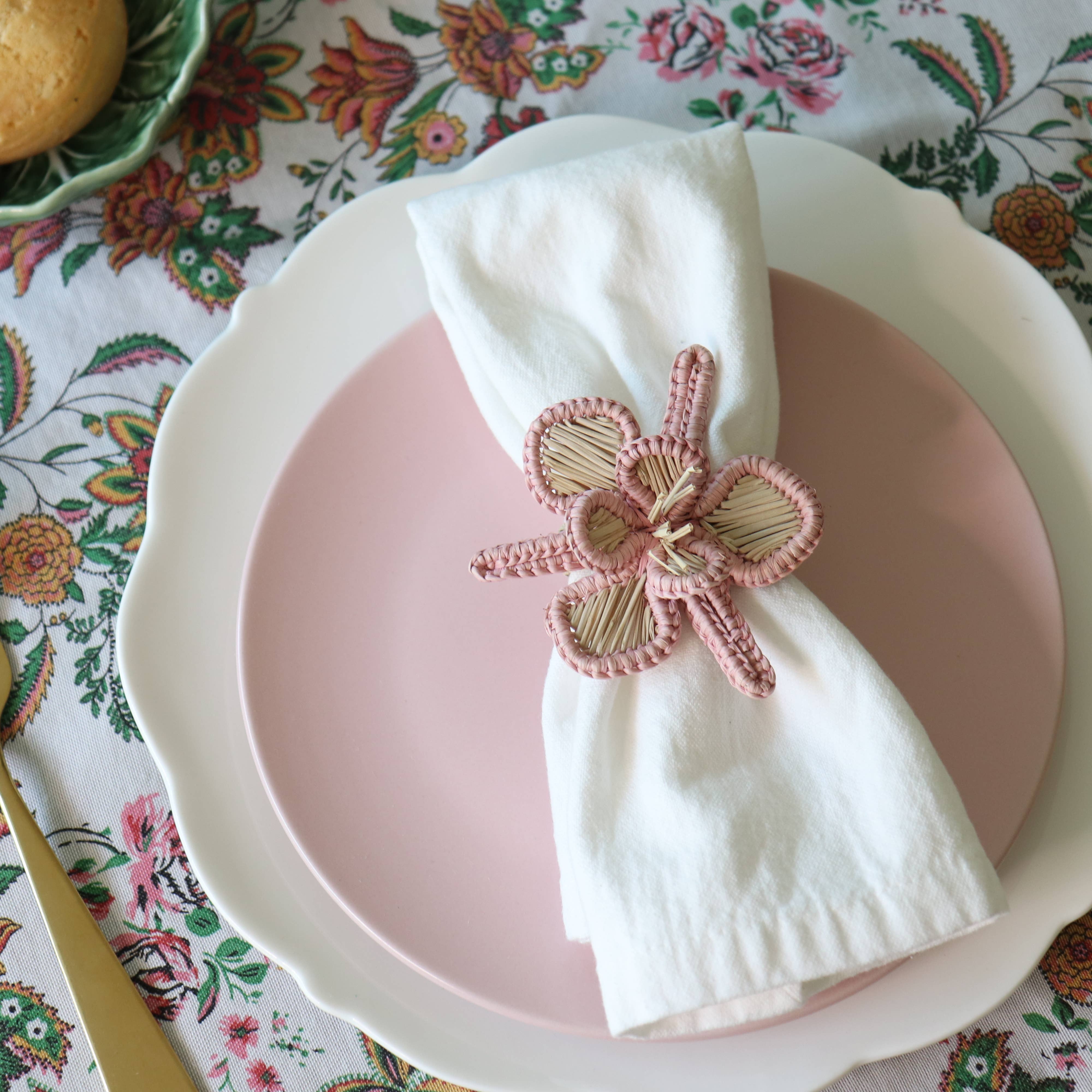 Klatso – Großhandel Serviettenringe – Serviettenring mit Orchideenfarbenem Rand2