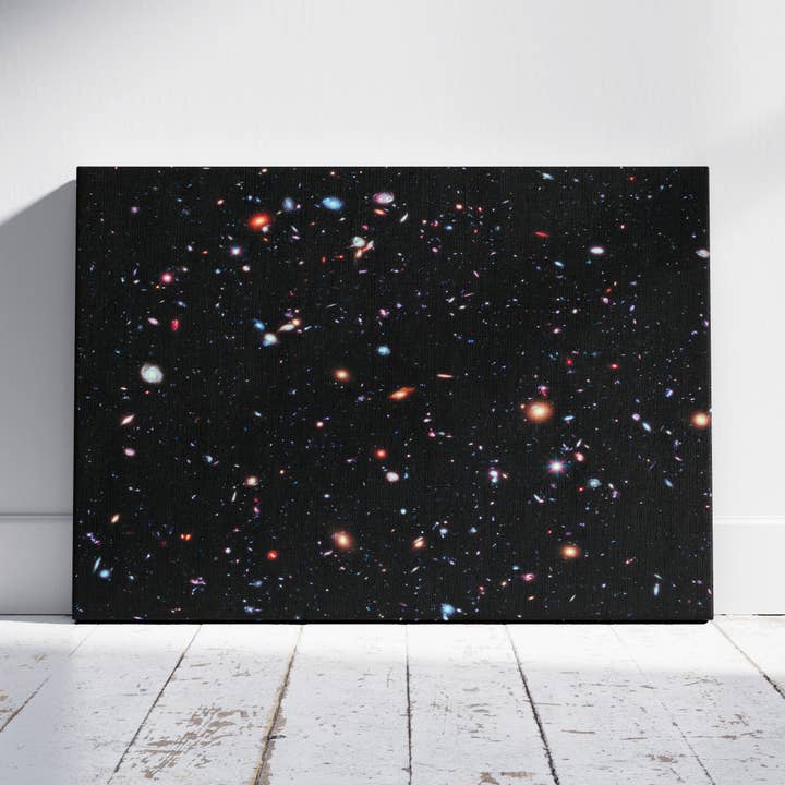 Space Hubble Deep Field - Framed Canvas Wall Art Print for wholesale by House Prints