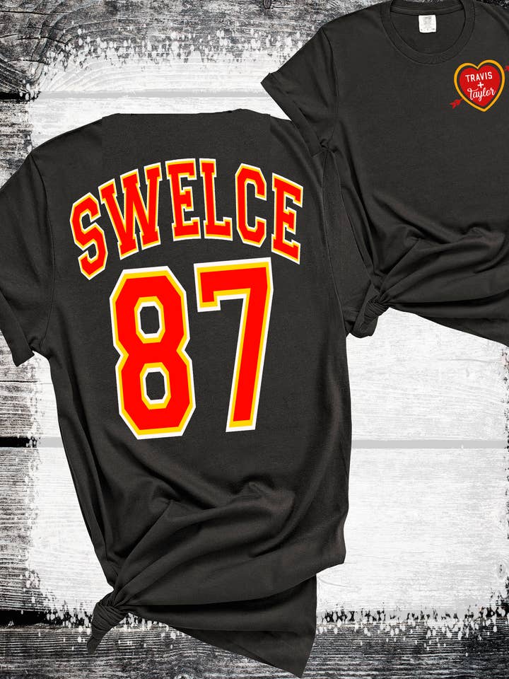 A Blessed Texas Mess Boutique - Wholesale Screen Printed T-Shirt - Women's - Swelce Travis Taylor Love Story Chiefs Shirt0