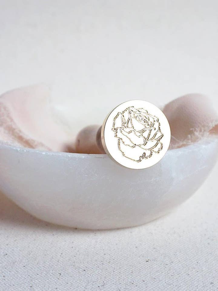 English Rose wax stamp for wholesale by Made of Honour Co.