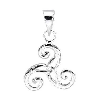 Pretty 925 Silver Celtic Triskele Pendant for wholesale by Silver Jewellery Cavern Wholesale