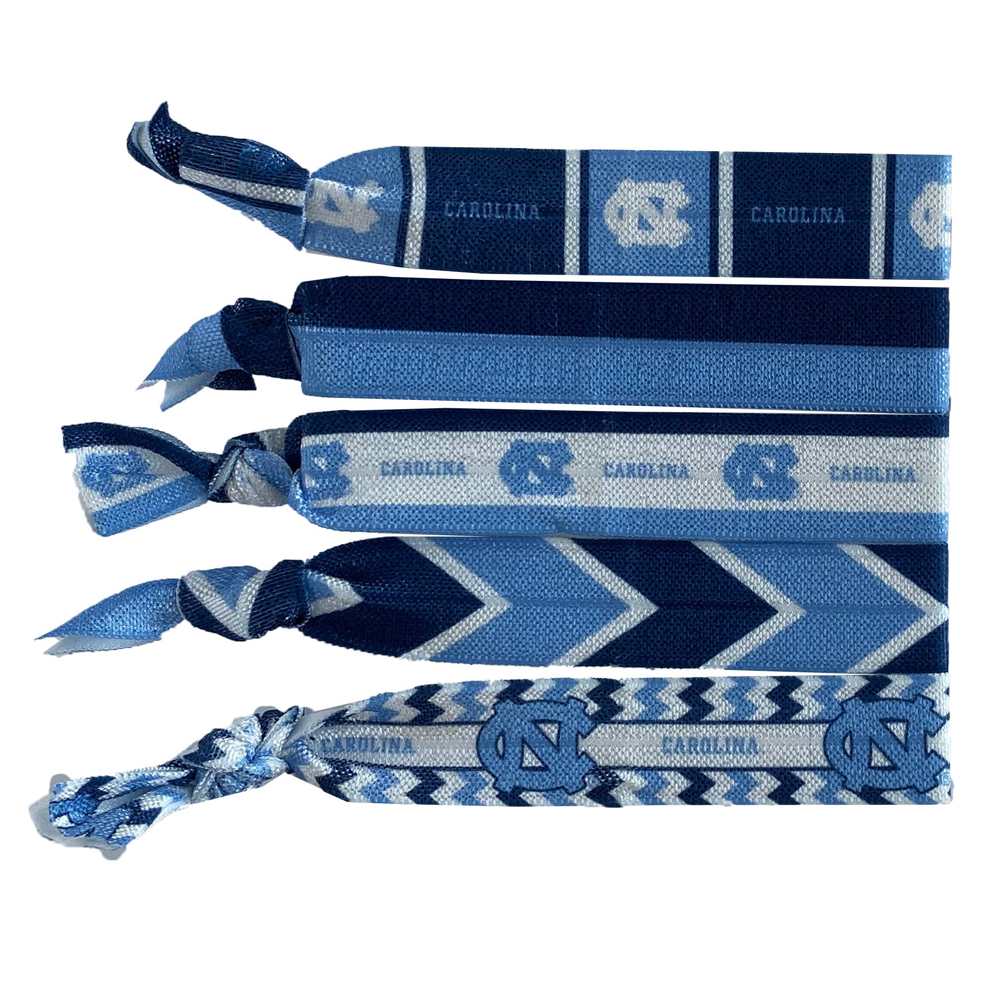 Little Earth Productions - Vente Ensemble d'accessoires pour cheveux – femme - NCAA North Carolina Tar Heels Élastique à cheveux noué0