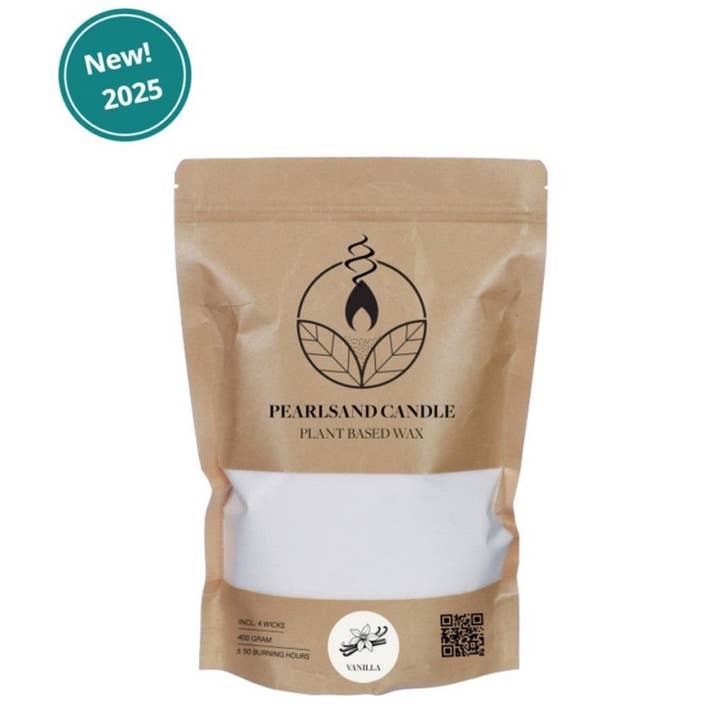 Pearlsand scented candle 400g vanilla for wholesale by Wildflowers by Floriette