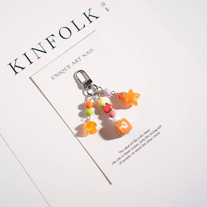 MKS America - Wholesale Keychain - Women's - Kawaii Beaded Keychain Colorful Cartoon Bag Charm Gift5
