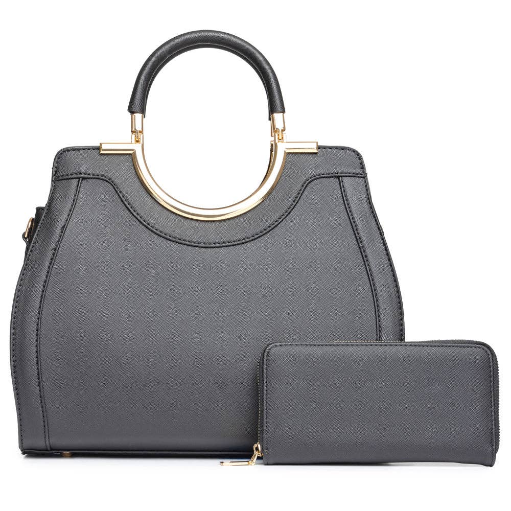 M&M HANDBAGS, LLC. - Wholesale Tote Bag - Women's - T2549 2 IN 1 Tote Bag PVC9