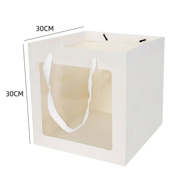 Elegant Design Supply – Saco de presente por atacado – Saco de Presente com Janela em Cubo3