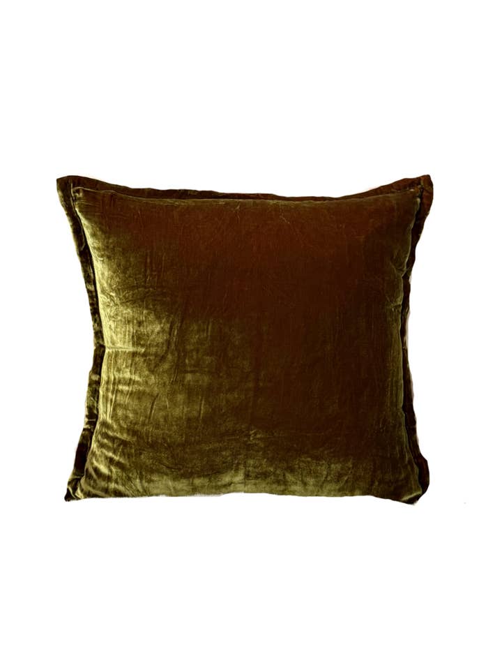 Funda de cojín cuadrada de terciopelo de seda 22''x22'' para venta al por mayor de The Art of Creating Inc