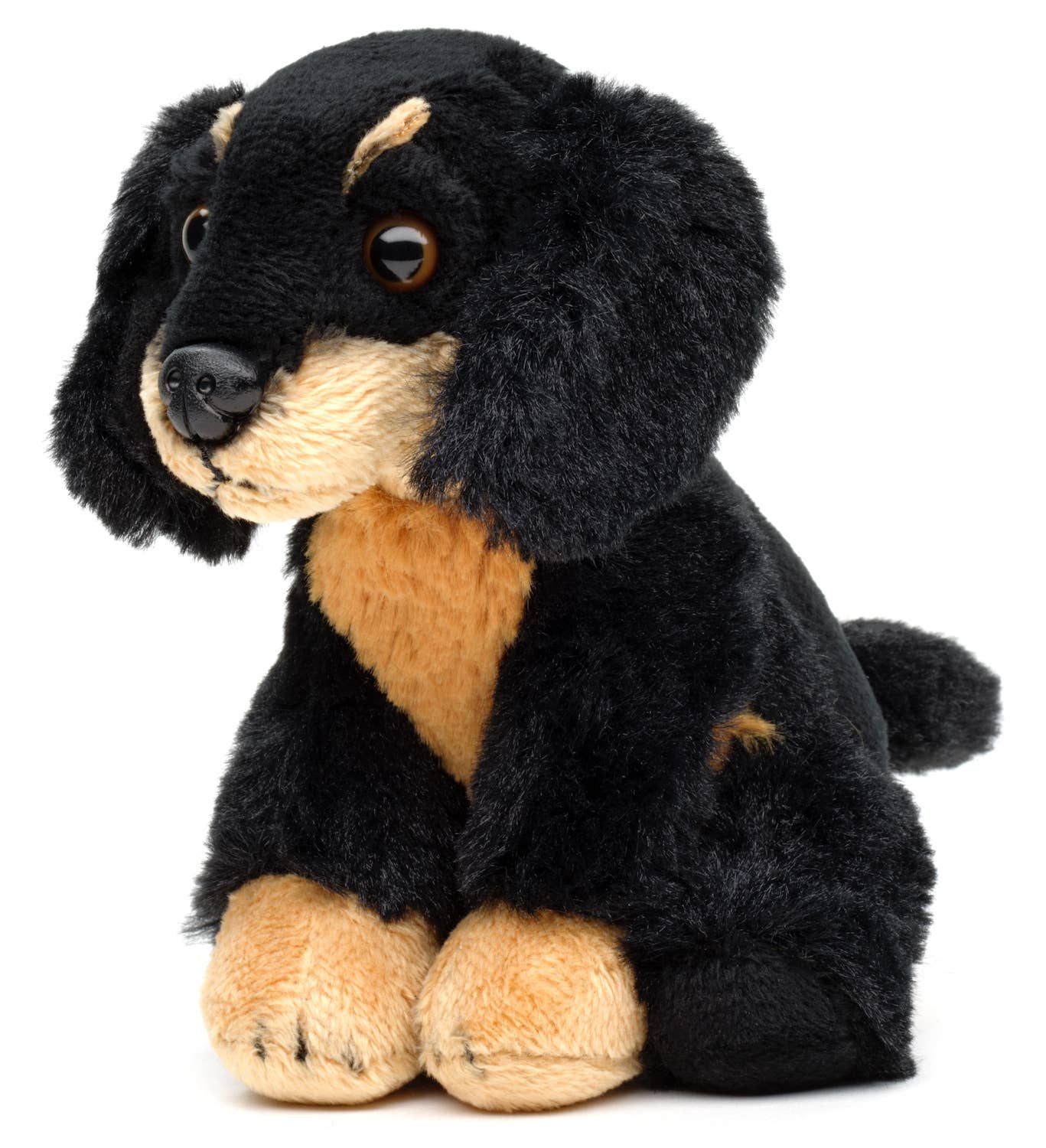 Uni Toys – wholesale Stuffed/plush toy – Kids & baby – Dachshund Plushie, sitting - 13 cm (height)1