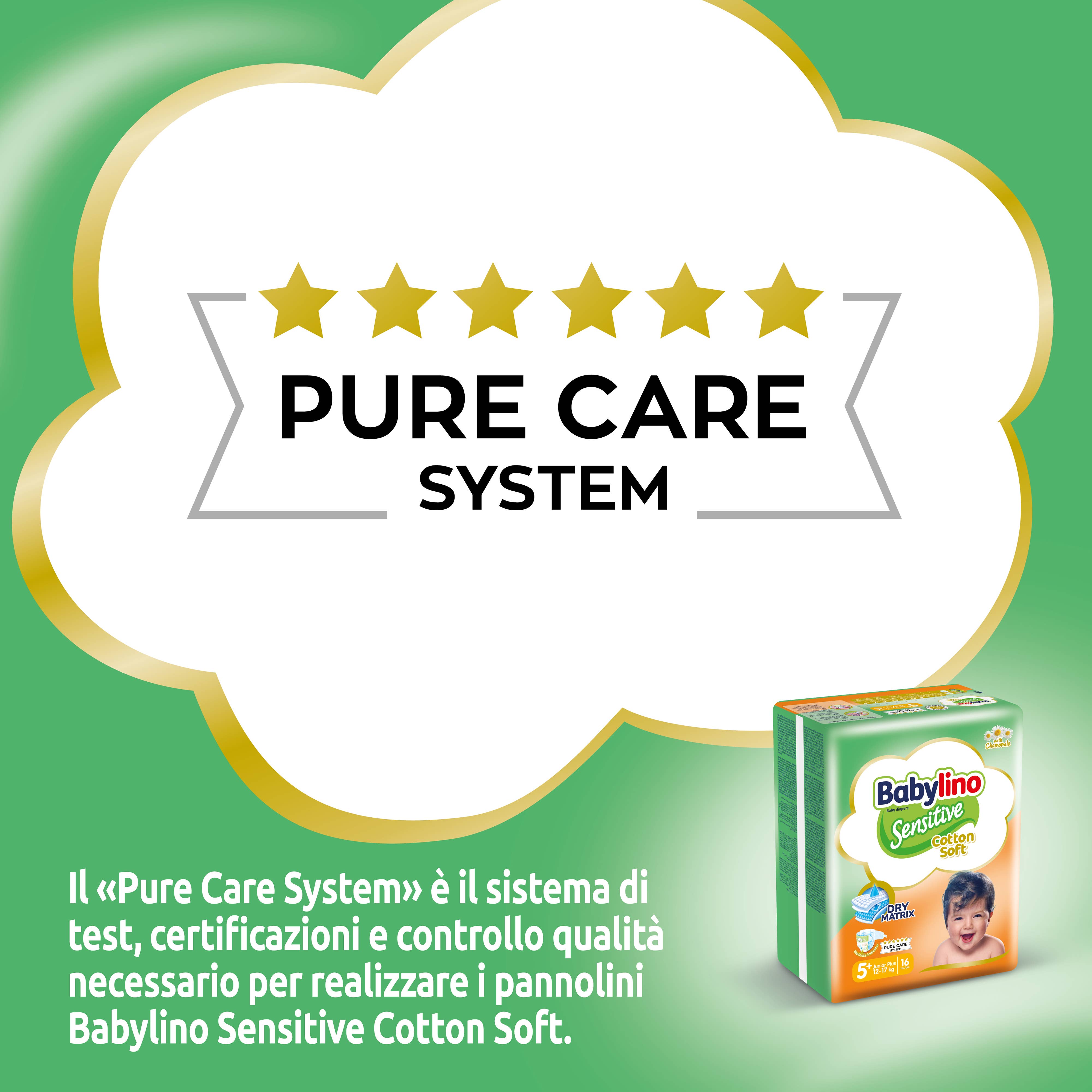 Babylino - Wholesale Diaper (Non-Cloth) - Baby - Babylino Sensitive Cotton Soft, Diapers Size 5+, 16 Units6