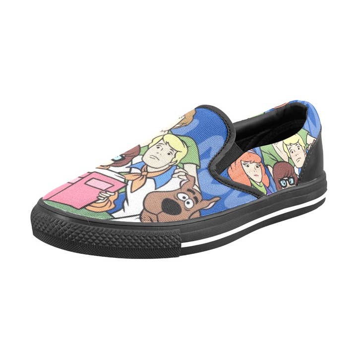 Børn Scooby Dooby Doo Tegneserie Brugerdefineret Slip-On Sneaker Sko for engroshandel hos The Funkydelic Store