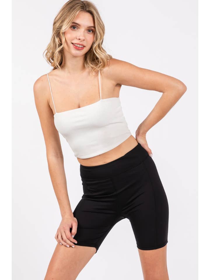 ZiA Apparel - Wholesale Athletic Shorts - Women's - YOGA COMPRESSION HIGH-RISE BIKER SHORTS