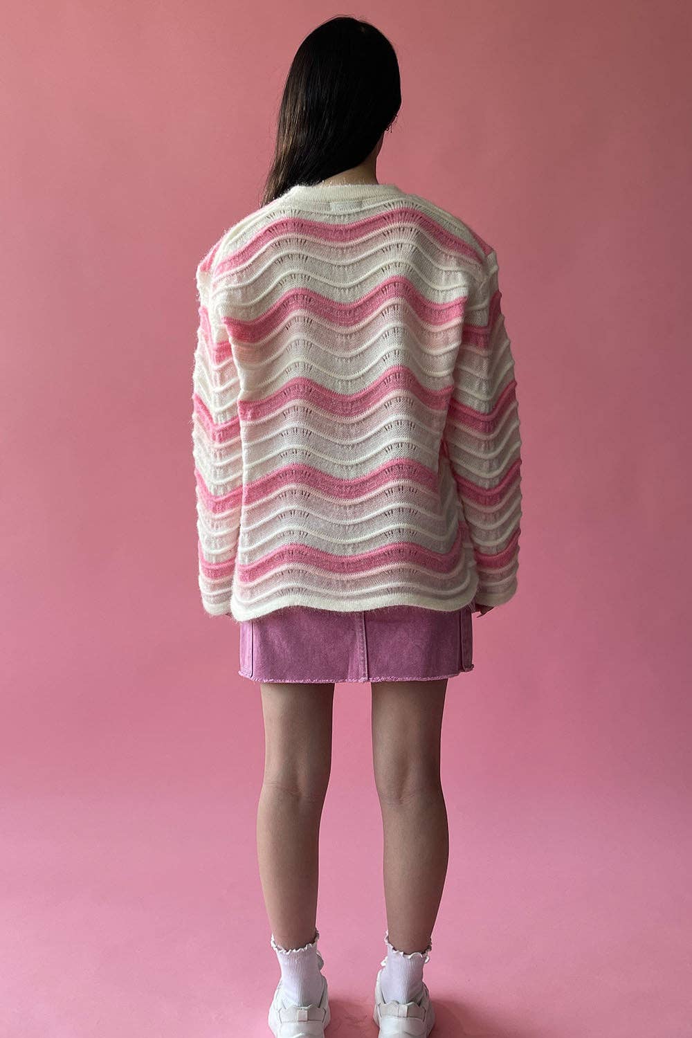 Dessin Studio - Wholesale Knit Top - Women's - Pastel Rainbow Sweater10