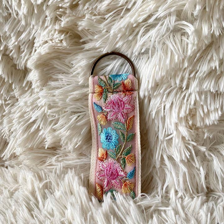 Temple of Treasure - Wholesale Sleutelhanger - Dames - Valentines ~ floral fabric keychain ~ boho gifting