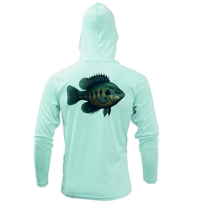 Felpa con cappuccio a maniche lunghe da donna Florida Freshwater Born Bluegill UPF 50+ Dry-Fit per la vendita all'ingrosso da parte di Saltwater Born