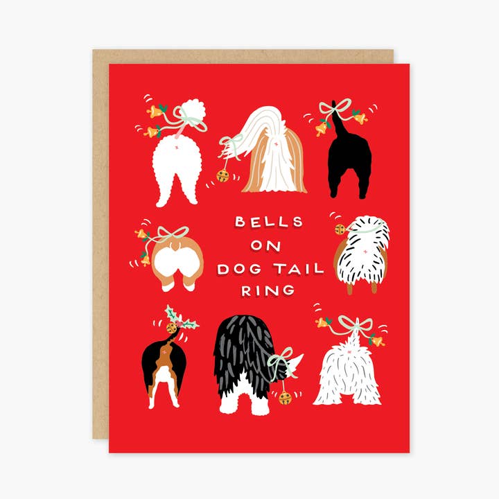 Dog Tails Holiday Card for wholesale by Party of One