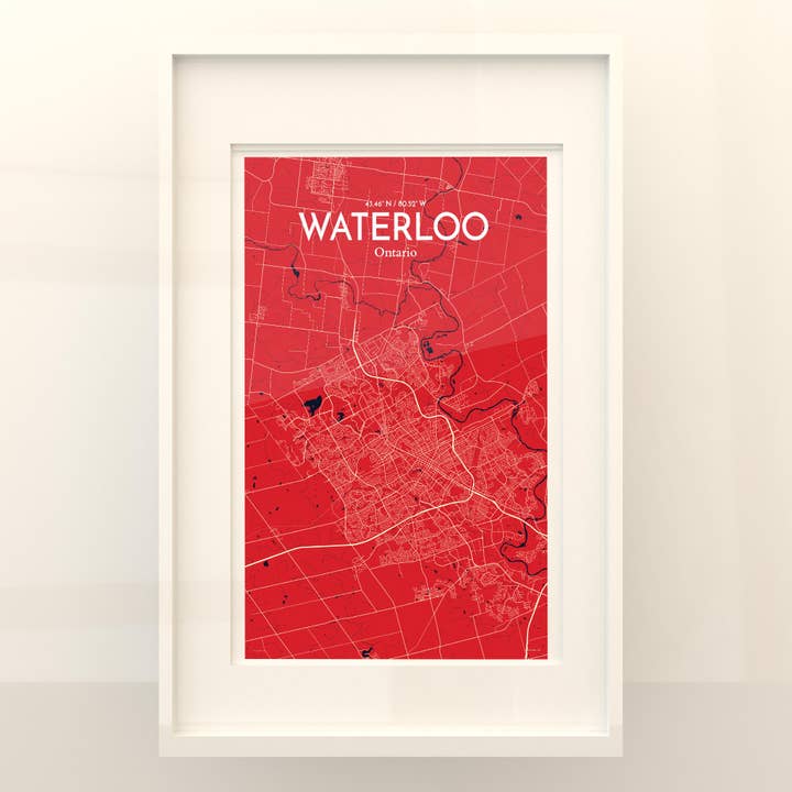 OurPoster.com - Wholesale Poster - Waterloo City Map Poster137