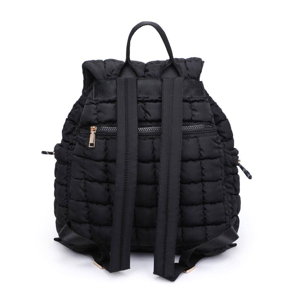 Black Allston - Quilted Nylon Puffer Backpack for wholesale on Faire6