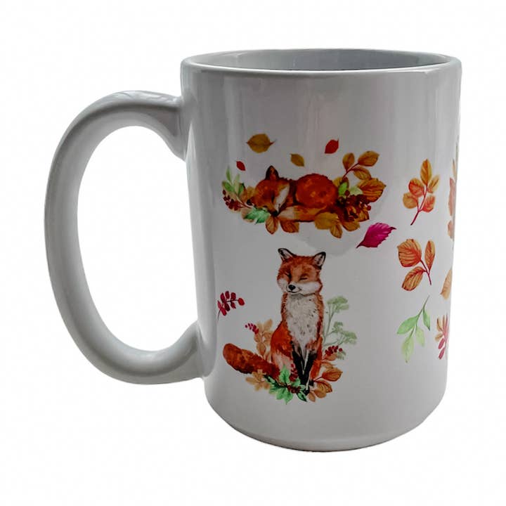 Coffee Mug 15oz- Foxes for wholesale by Dusty & Delilah Designs