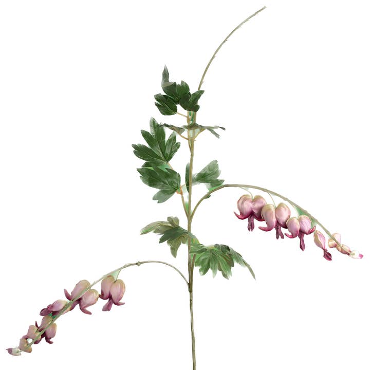 Mezu Silk Flowers – wholesale Konstgjorda blommor – Konstgjord lila blödande hjärtan silkesblommastam 2