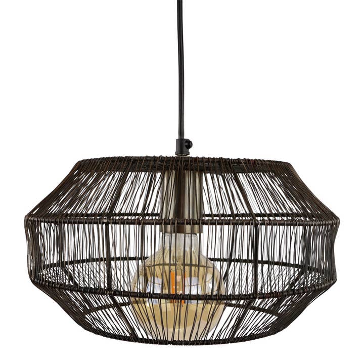 EARTHWARE – Großhandel Kronleuchter/Hängeleuchte – Salerno schwarze Hängelampe
