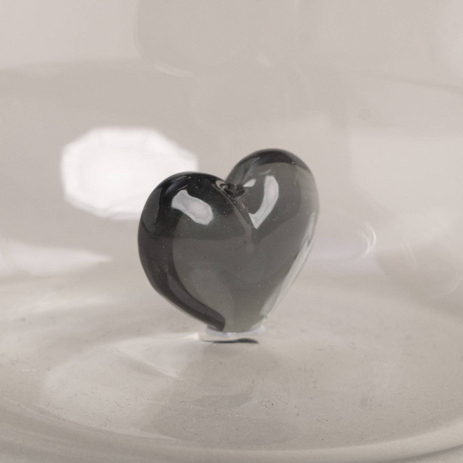 Eulenschnitt - Wholesale Drinking Glass/Cup - Black heart figure drinking glass (VE = 6 pcs)3