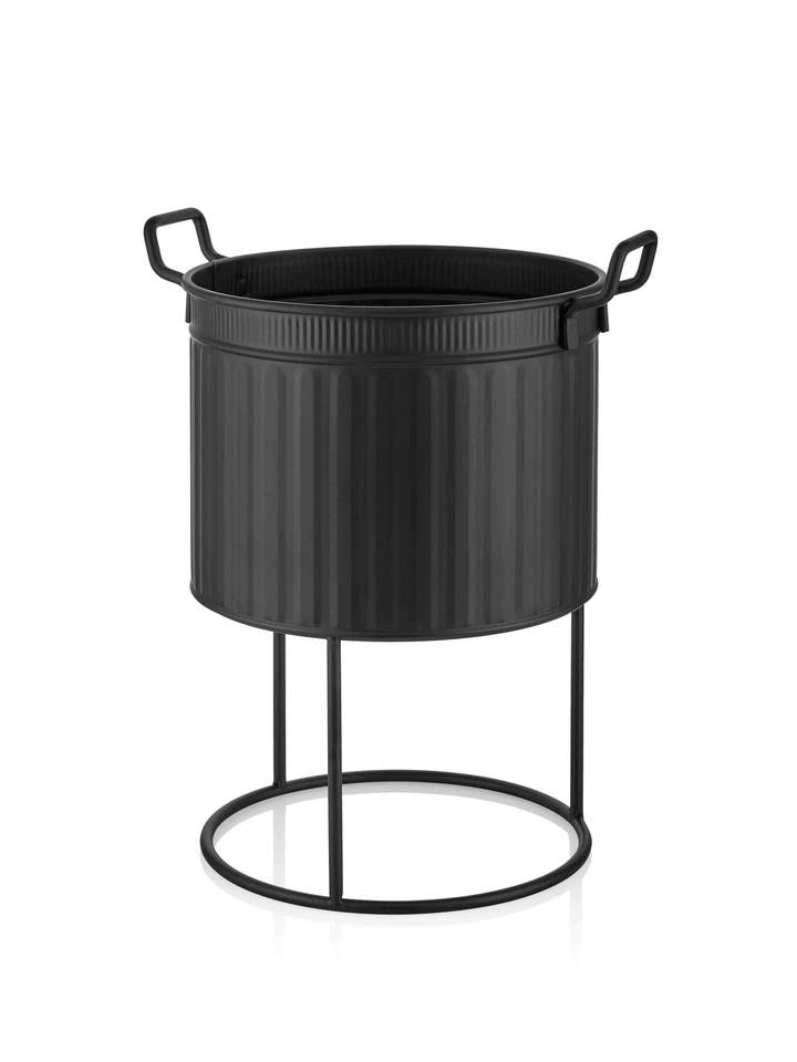 Pot de fleurs noir pour la vente par Rozi