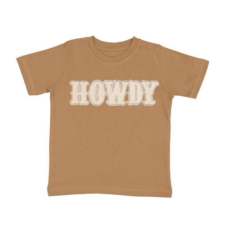 Howdy Patch Short Sleeve T-Shirt - Western Apparel - Fall for wholesale by Sweet Wink