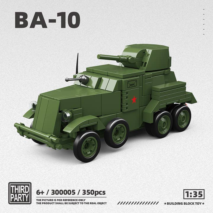 BA-10 Armored Car Military Building Block Set for wholesale by Sluban North America