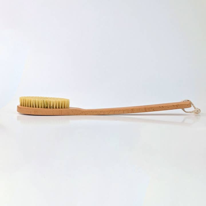 EcoFreax - Wholesale Body Brush - Long Handle Wooden Natural Sisal Dry Body Brush