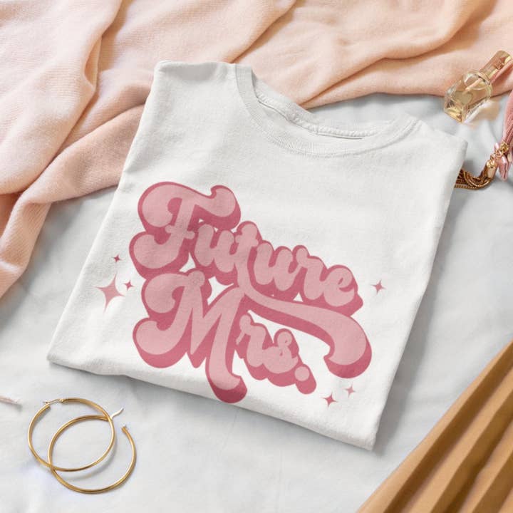 Future Mrs Retro Bride Tee for wholesale by Never Knew I Needed