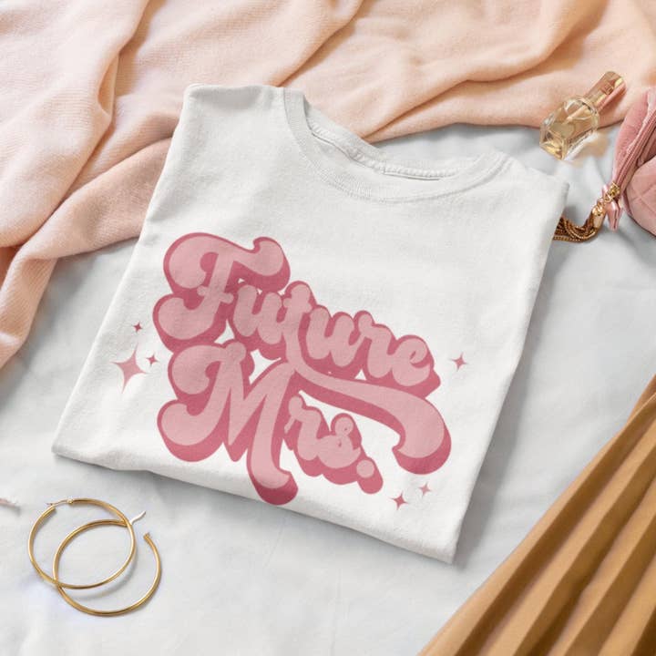 Future Mrs Retro Bride Tee for wholesale by Never Knew I Needed