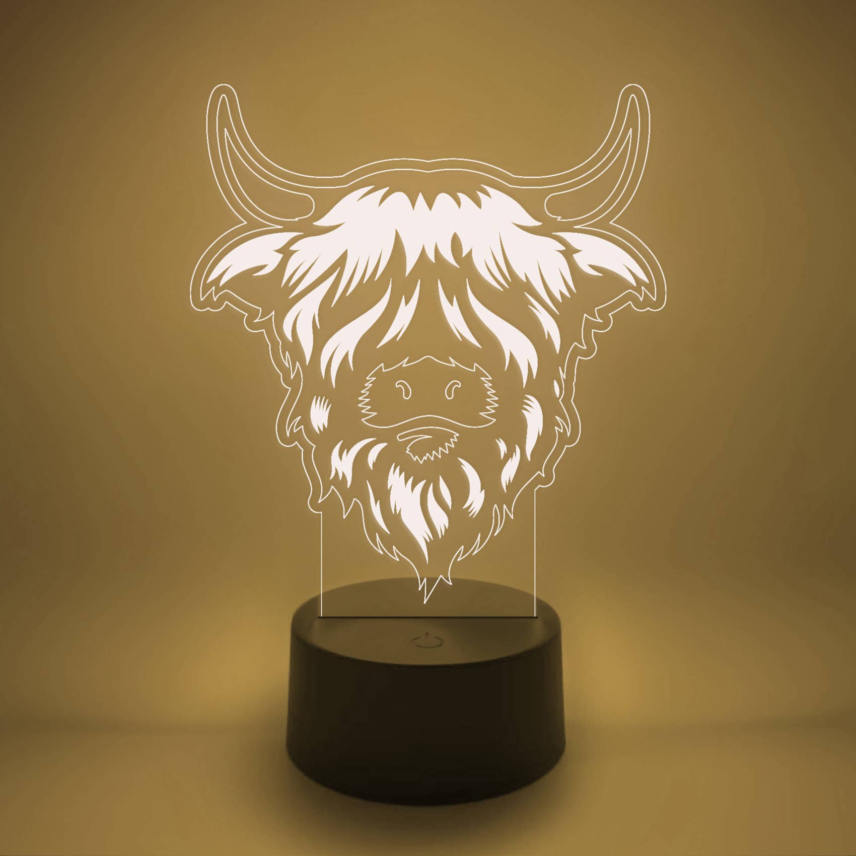 The 308 Collective - Vente Lampes d'appoint/de bureau - Lampe LED Highland Cow | Cadeaux pour les éleveurs et les éleveurs7