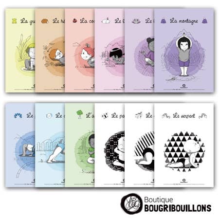 Affiches déco Yoga pour la vente par Bougribouillons