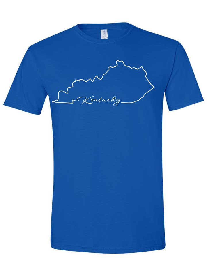 Kentucky Outline Tee for wholesale by American Threadz Apparel