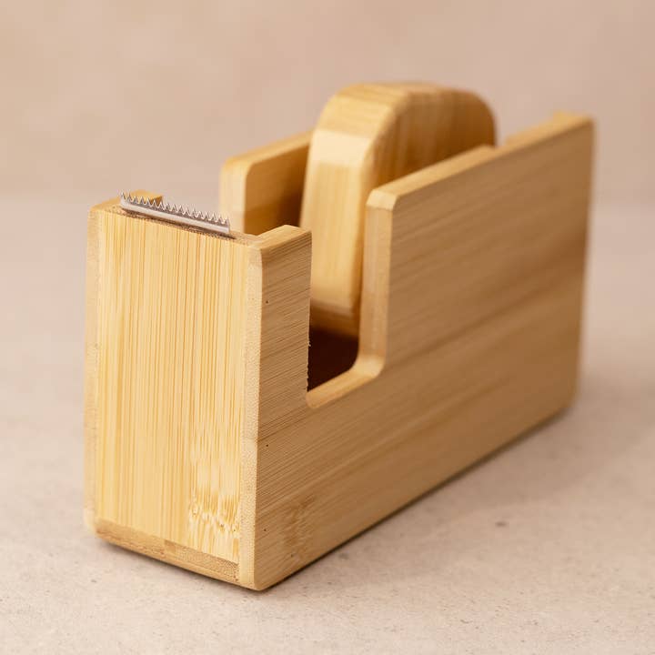 Sonder Tapes Ltd – wholesale Tape dispenser – Bamboo Paper Tape Dispenser with Cork Feet3