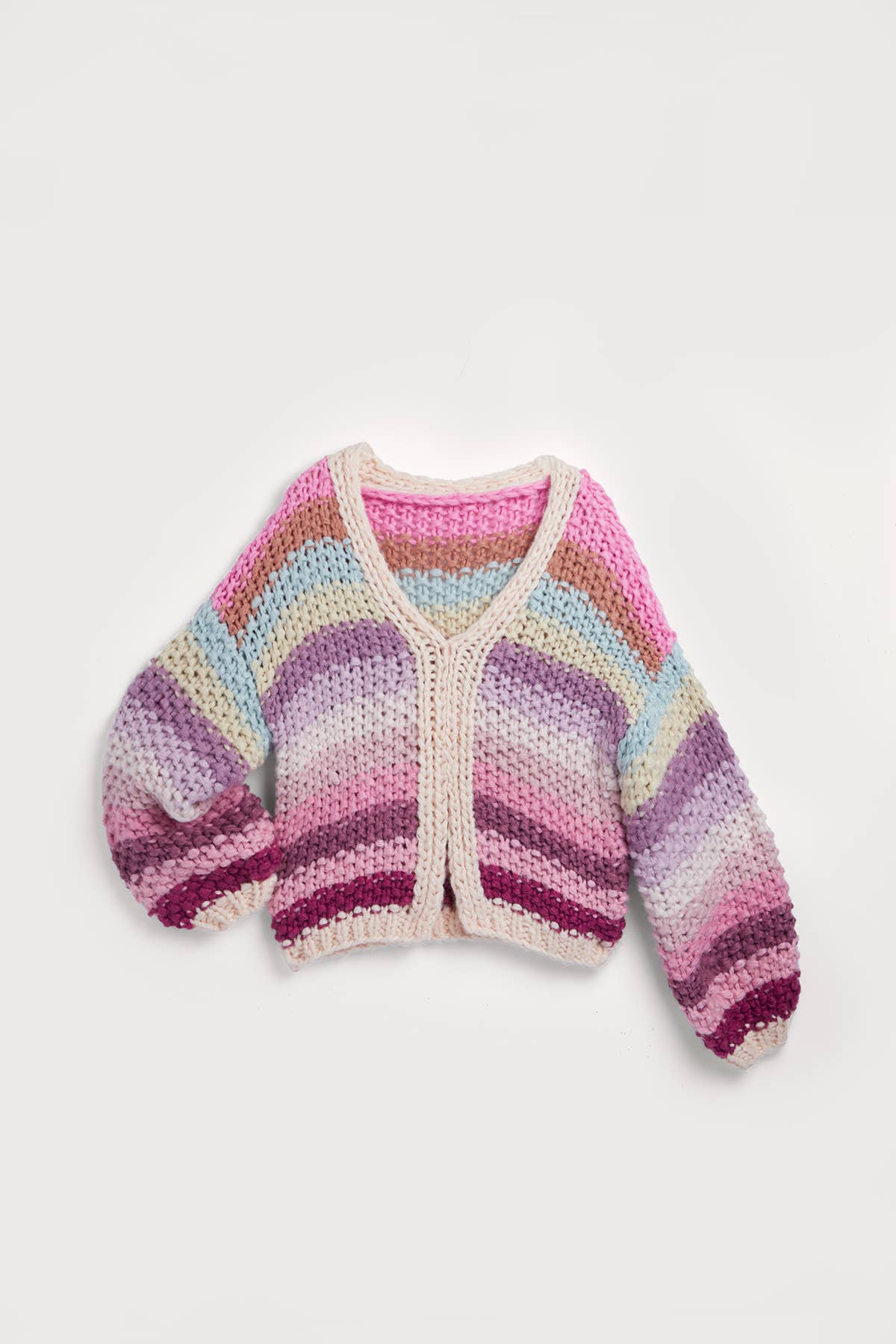 SAACHI - Wholesale Knit Sweater - Women's - Reversible Rainbow Pullover Sweater12