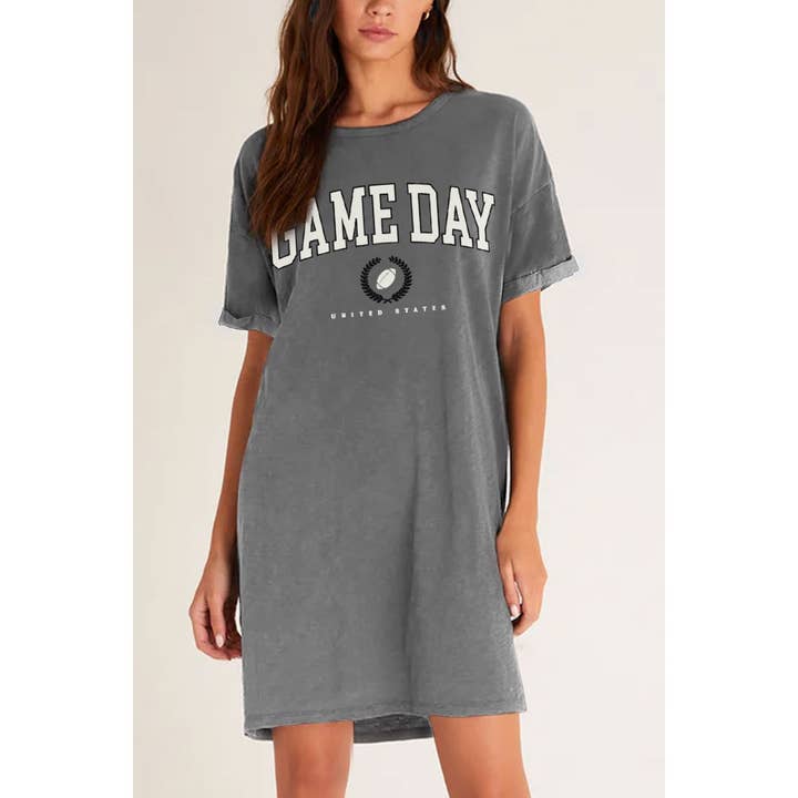 GAMEDAY MINERAL GRAPHIC DRESS for wholesale by HRTandLUV