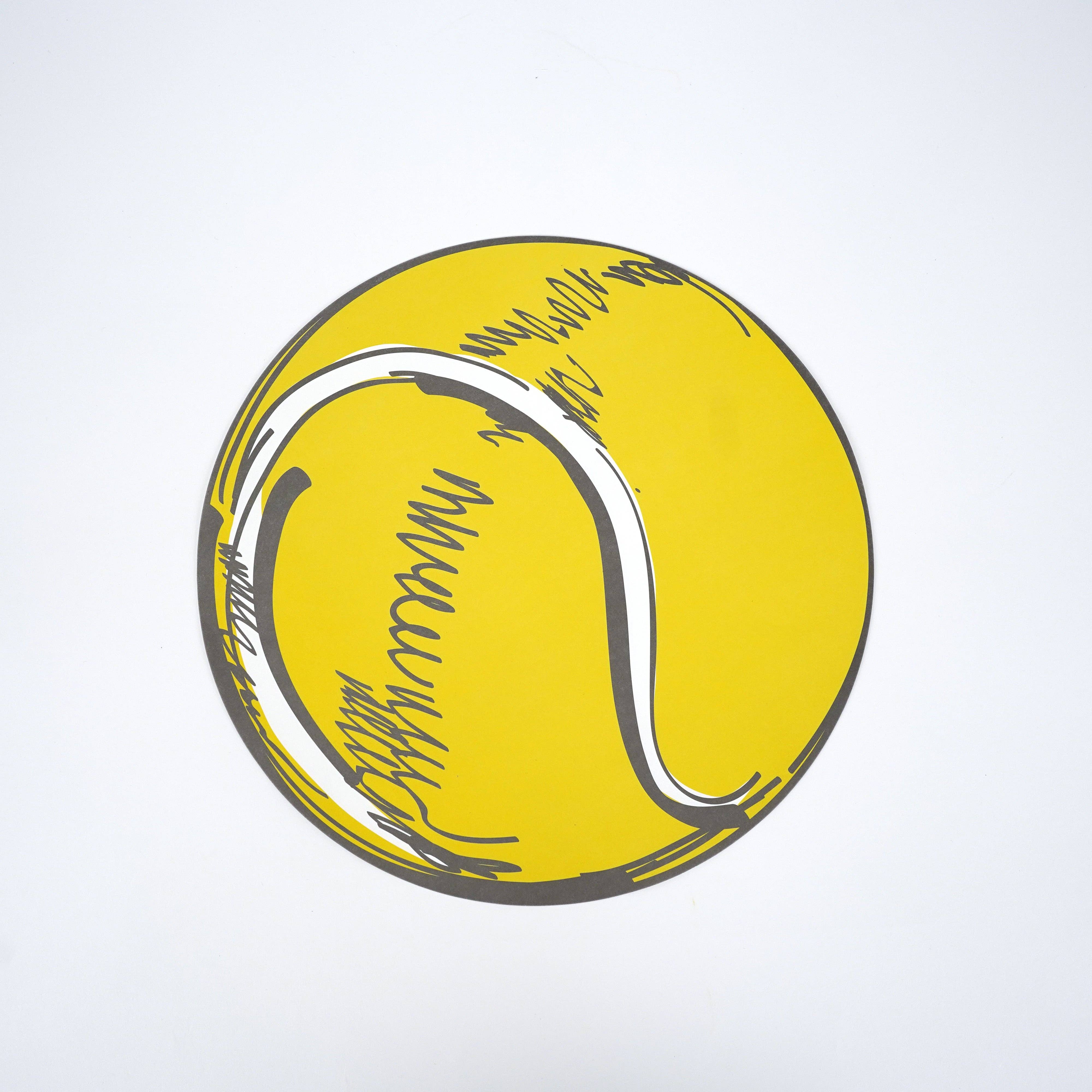 Gatherings by Curated Paperie - Wholesale Disposable Placemat - Sports Fan Tennis Ball Paper Placemats1