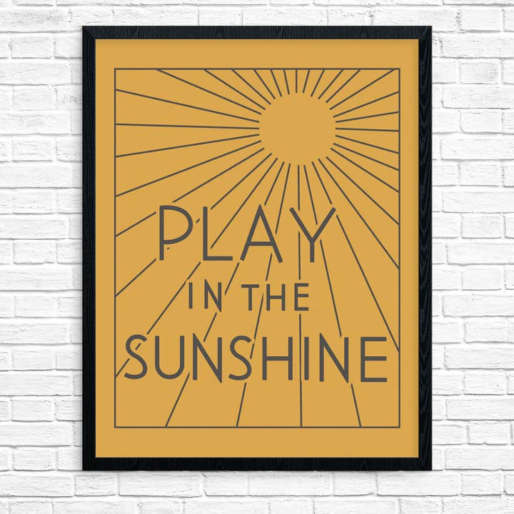 11" x 14 "Im Sonnenschein spielen" Druck für den Großhandel von Fridgedoor