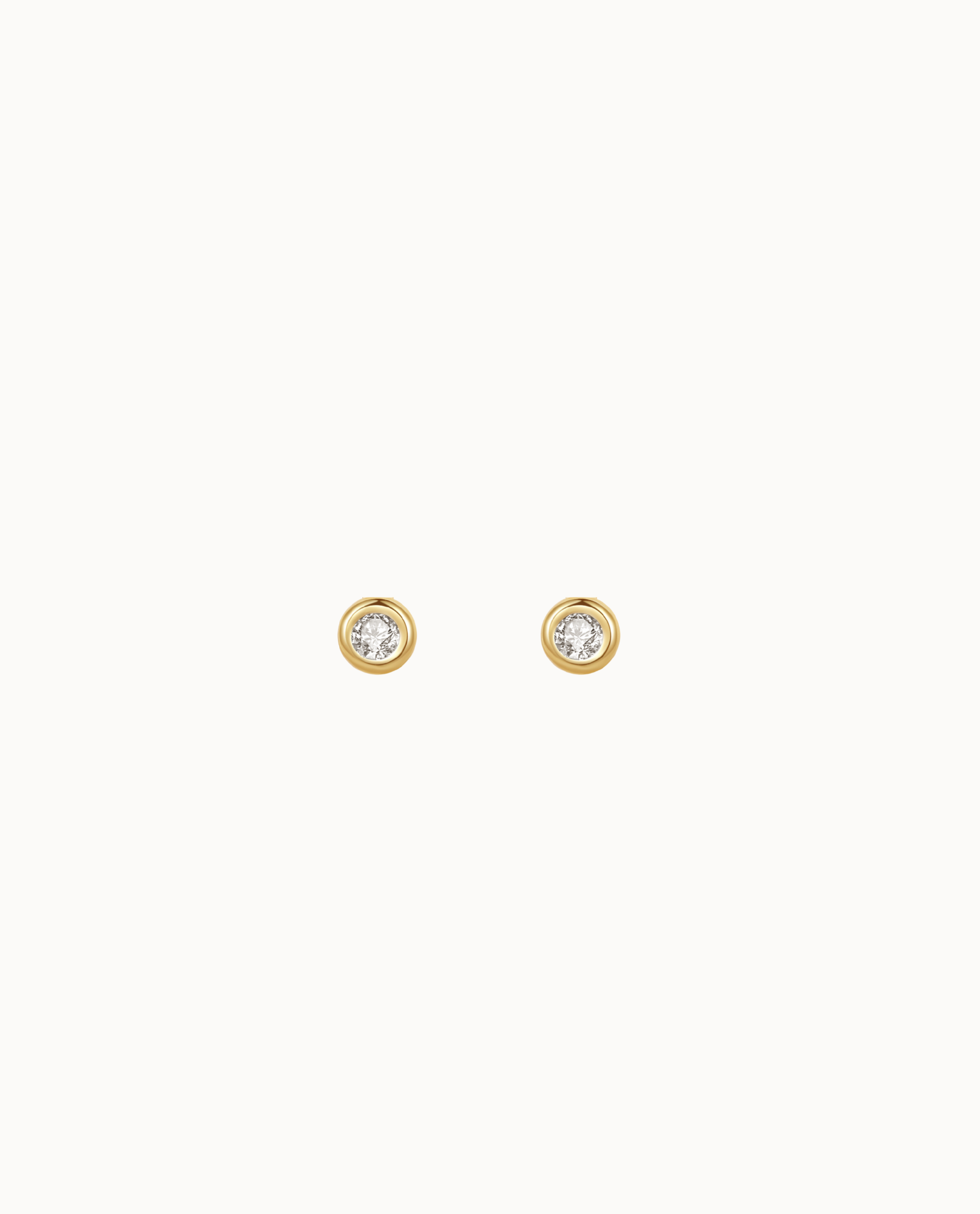 Nava Copenhagen - Wholesale Stud/Post Earrings - Agua Petite Studs - Gold Plated0