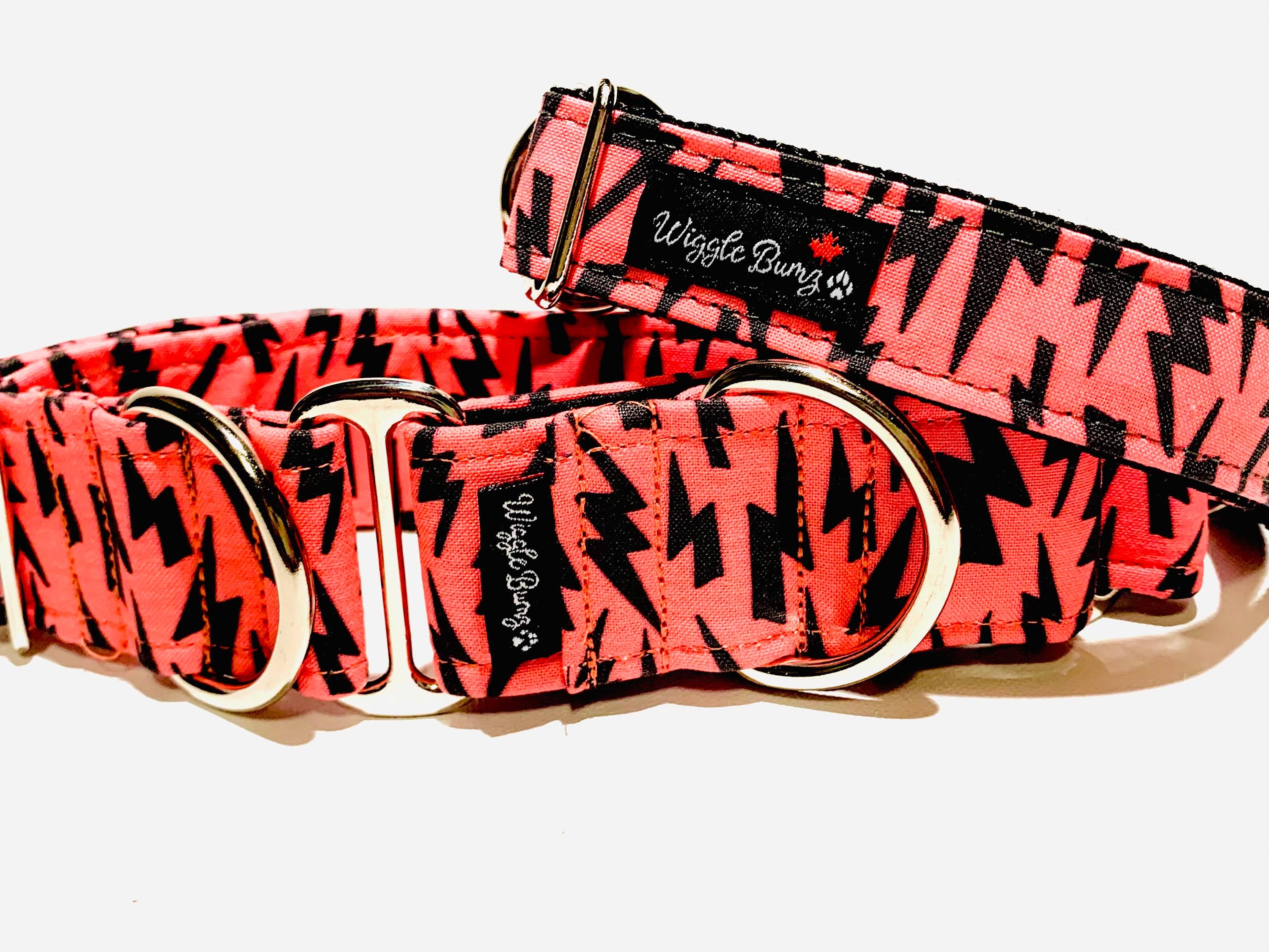 Wiggle Bumz - Wholesale Pet Collar - Dog - Pink Lightning Dog Collar0