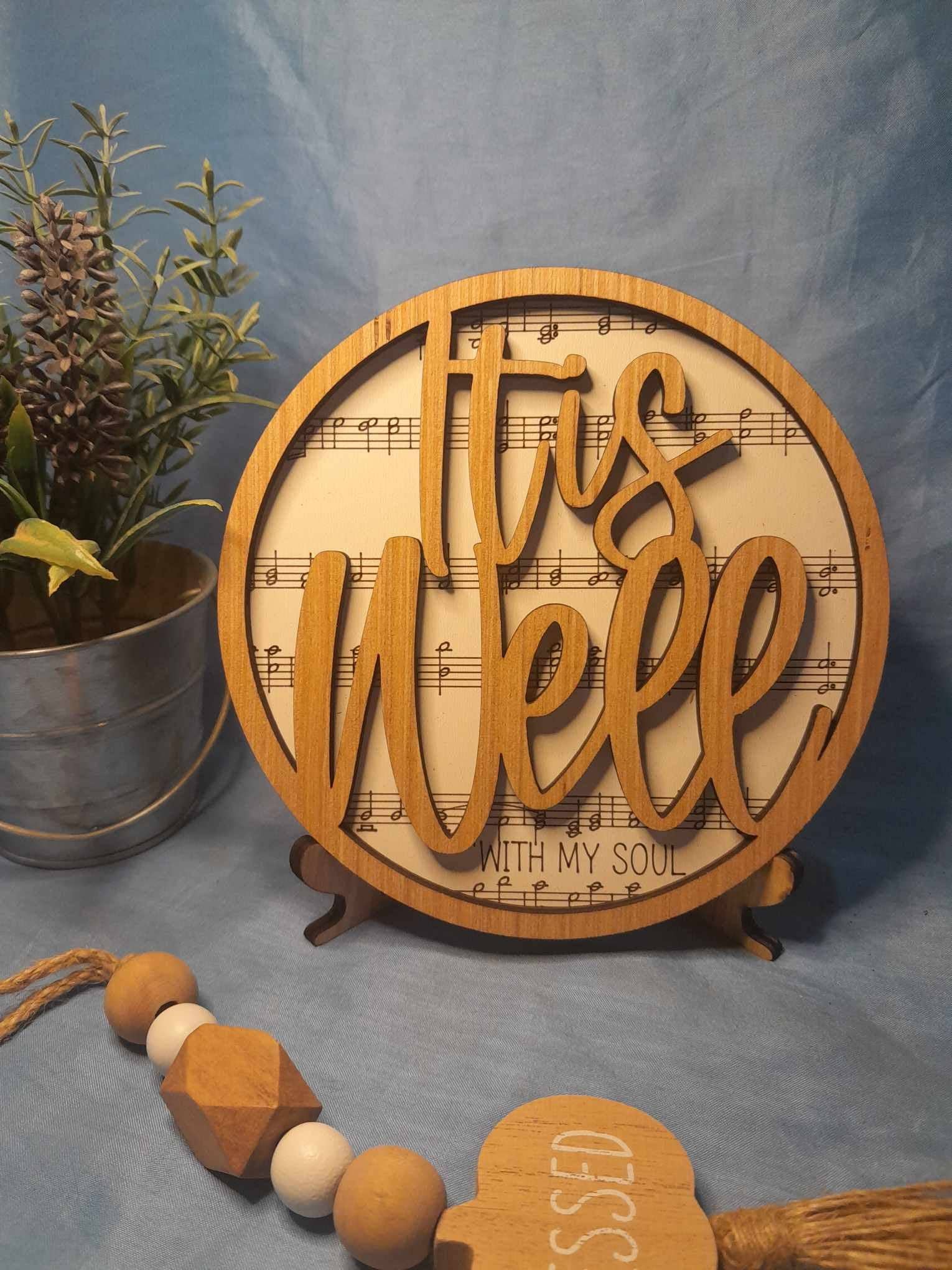 Heartland Decor - Wholesale Sign - Lyric Round Signs with stand, 15 songs to choose from7