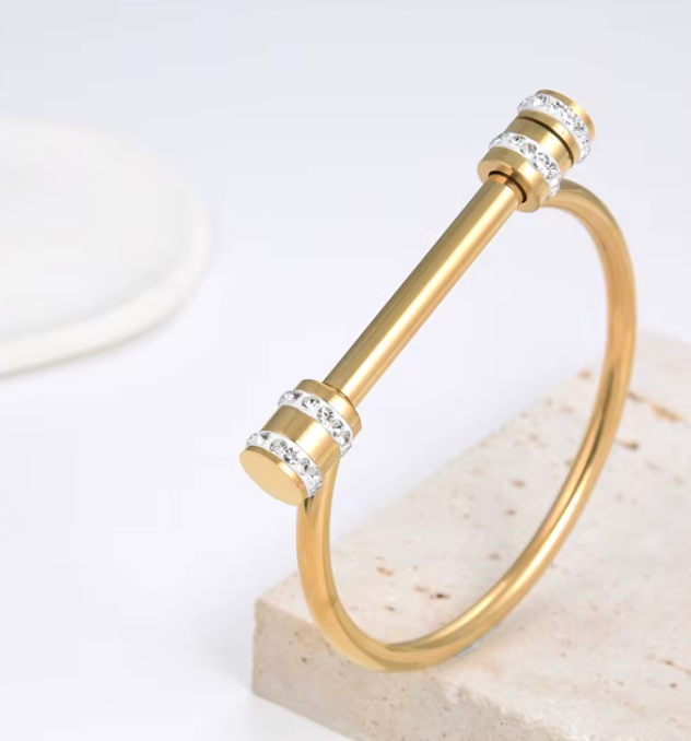 HoopLa – Großhandel Manschettenarmband – Pferdegebiss Armreif - Armspange - Schraubverschluss - Wasserdicht10