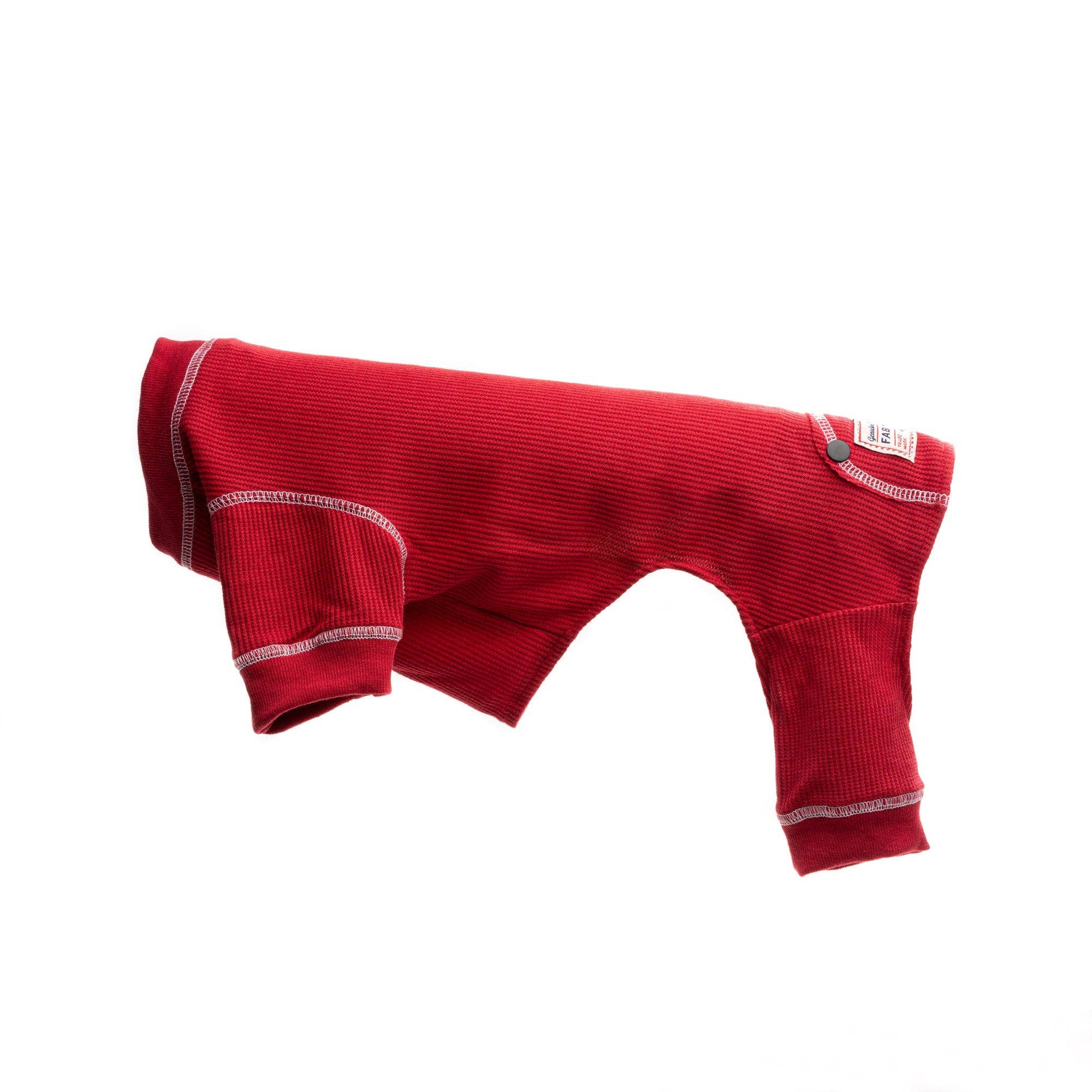 fabdog - Wholesale Pet Pajamas - Dog - Red Thermal Pajamas1