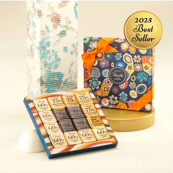 Murrine Gift Box - Assorted Gourmet Mini Chocolate Squares for wholesale by Venchi